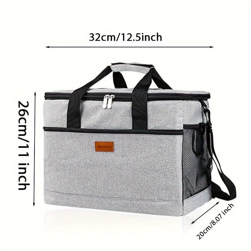 Large Insulated Lunch Box 17L Soft Cooler Bag for Men Women