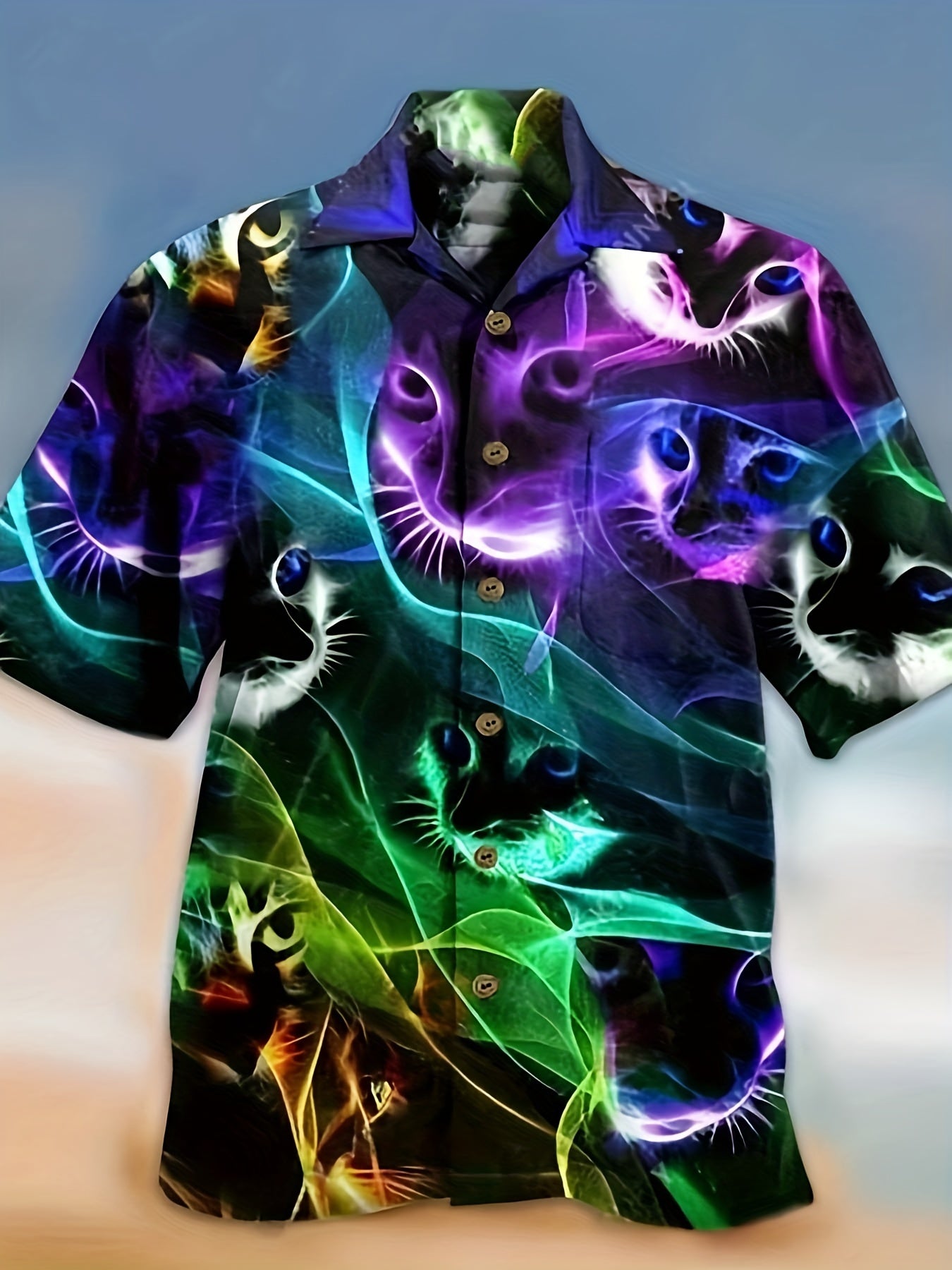 3D Print Men's Revere Collar Shirt