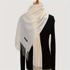 Warm Tassel Scarf Windproof Plush Headband Soft Comfortable Large Turban