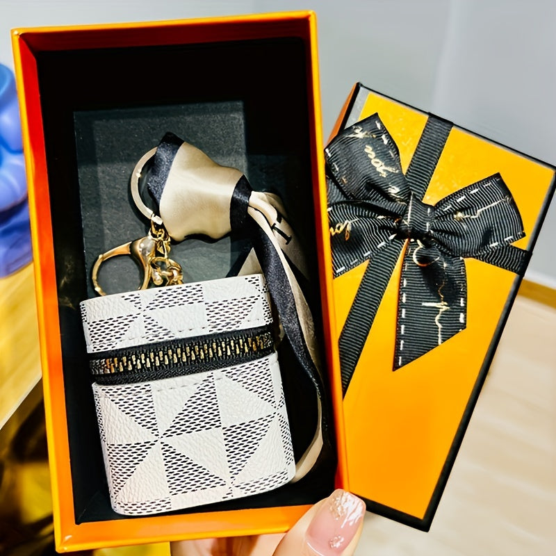 Mini Purse Key Chain Small Pocket Bag Wallet Earphones Storage Case