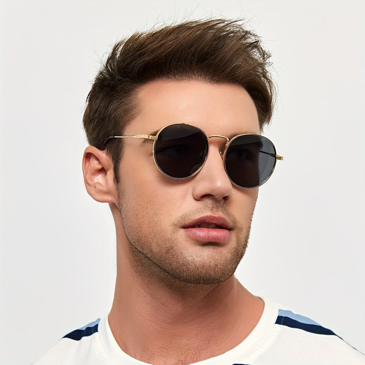 Vintage Round Frame Sunglasses