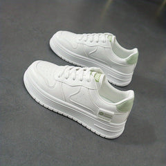 Women's Lace-Up Non-Slip Skate Shoes with Thick Sole