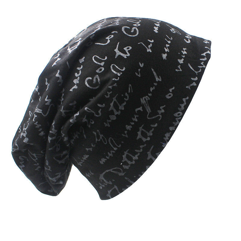 Hip hop Alphabet Hat Men's Heap Hat Couple Headscarf Hat