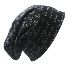 Hip hop Alphabet Hat Men's Heap Hat Couple Headscarf Hat