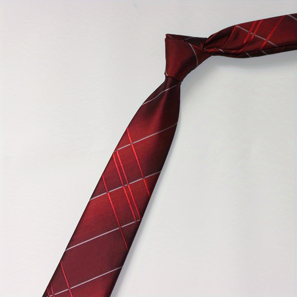 High Business Style Neck Tie Floral Men's Jacquard Wave Tie