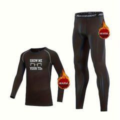 Kids Fleece Thermal Set - Long Sleeve Shirt & Pants