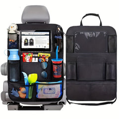 2pcs Car Seat Storage Bag Oxford Fabric Backrest Pocket With Tablet Computer Bra