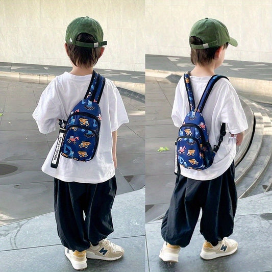 Kids Multinational Backpack Crossbody Bag Dinosaur Car Mermaid Design