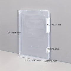 1pc Foldable Storage Rack File Bookshelf Display Shelf