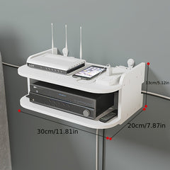 Adjustable TV Top Shelf Set Top Box Bracket Holder