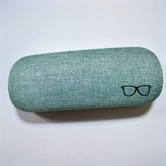 Men's Glasses Case Hard Shell Linen Fabrics Spectacle Storage