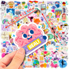 100pcs Mental Health Stickers Inspirational Psychology Stickers For Adults Teens