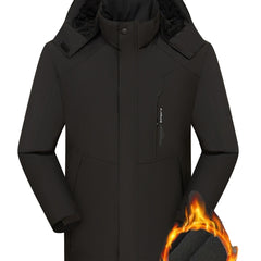 Colorblock Long Sleeve Zip Up Hooded Fleece Jacket