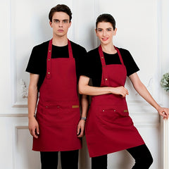 Waterproof Unisex Apron with Pockets for Gardening Cooking