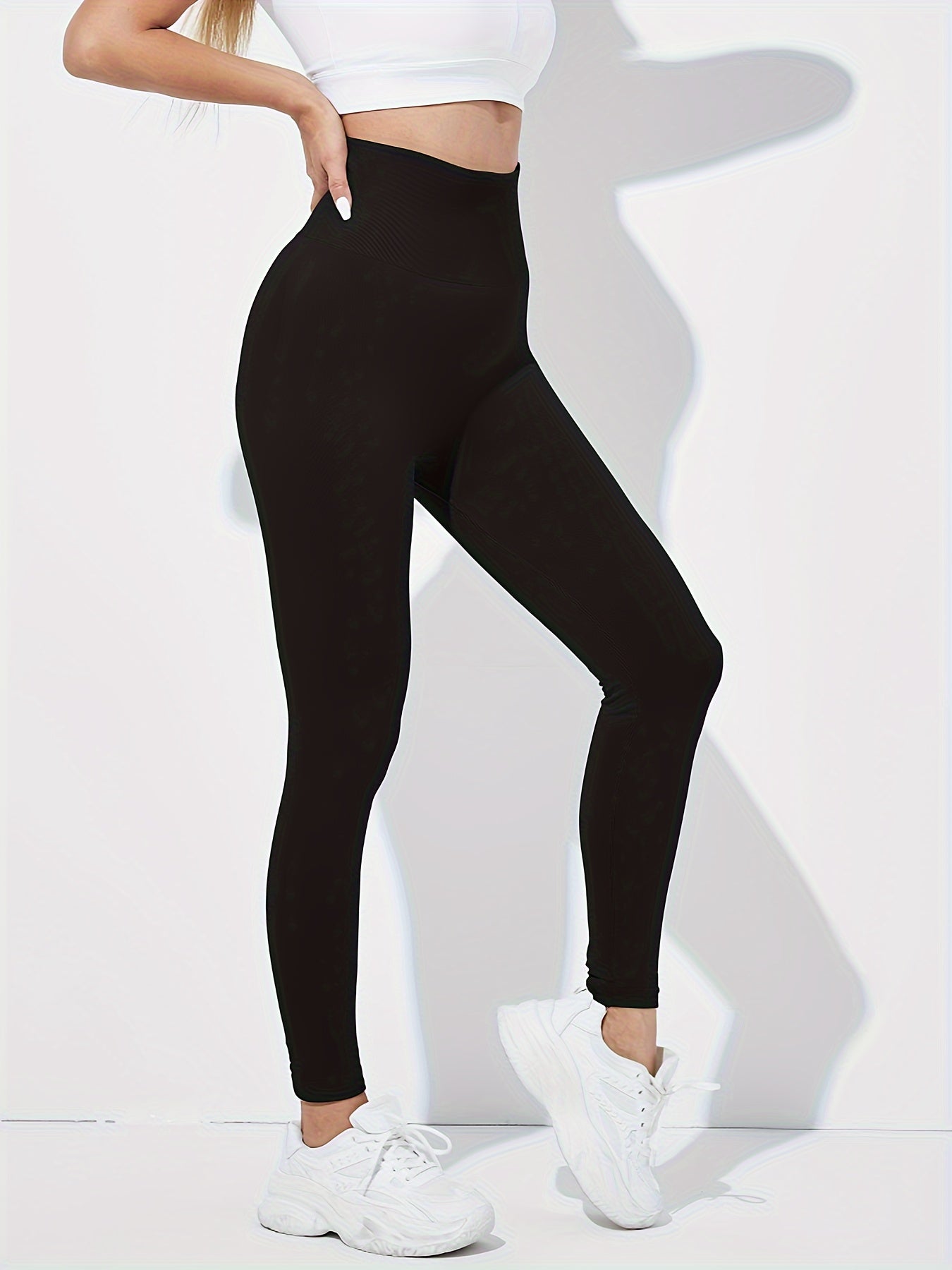 High Waist Tummy Control Fitness Pants Quick Dry Running Yoga Hip Lifting Sports