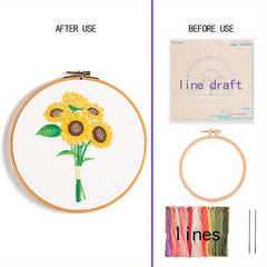 Floral Series Embroidery Starter Kit For Beginners