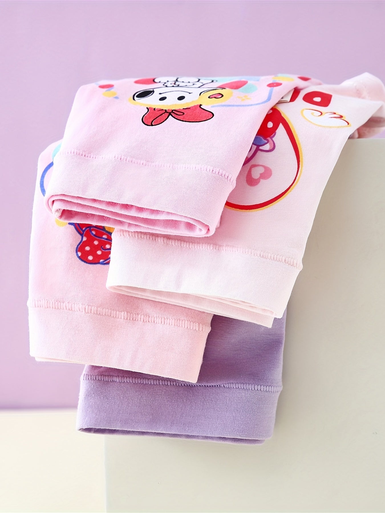 4pcs Children's Underwear Set Cotton Cartoon Print Panties
