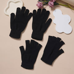 Warm Non Slip Gloves Knitted Outdoor Cycling Full Finger Half Finger Gloves