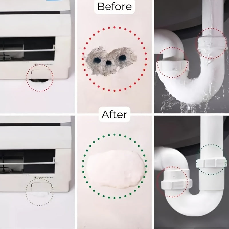 10pcs Sealing Cement For Wall Holes - Air Conditioners Sewer Pipes