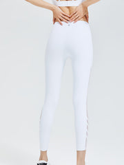 Women's Yoga Leggings Mesh Stitching Sports Tights Breathable Slim Fit
