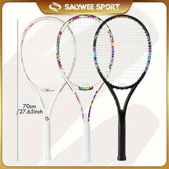 Durable Tennis Racket with Bag & Ball, Ultralight Racquet for Training