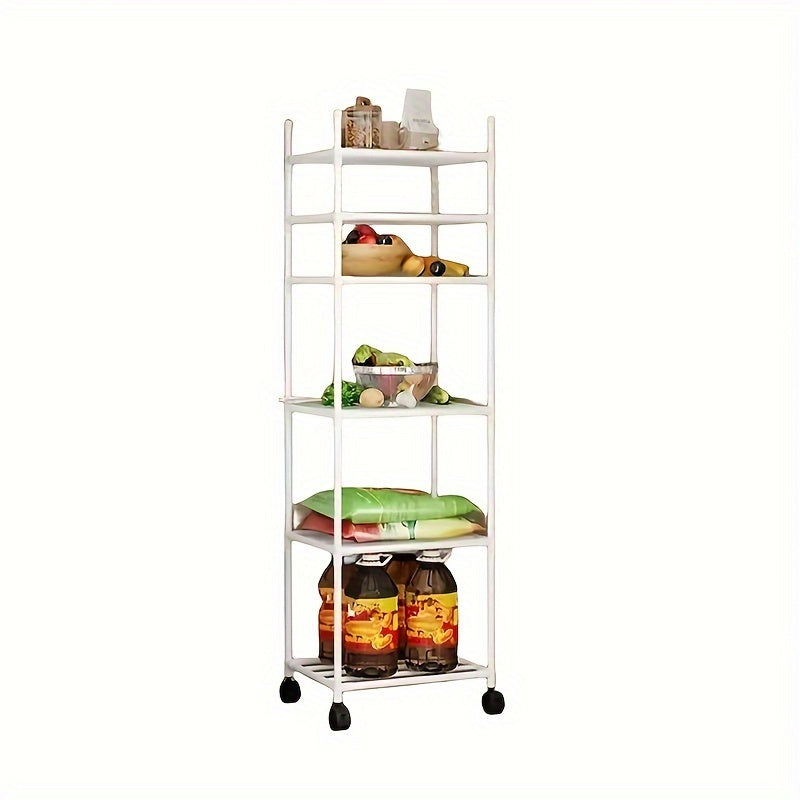 1pc Kitchen Carbon Steel Storage Shelves Pot Rack Floor Kitchen Storage Rack