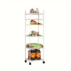 1pc Kitchen Carbon Steel Storage Shelves Pot Rack Floor Kitchen Storage Rack