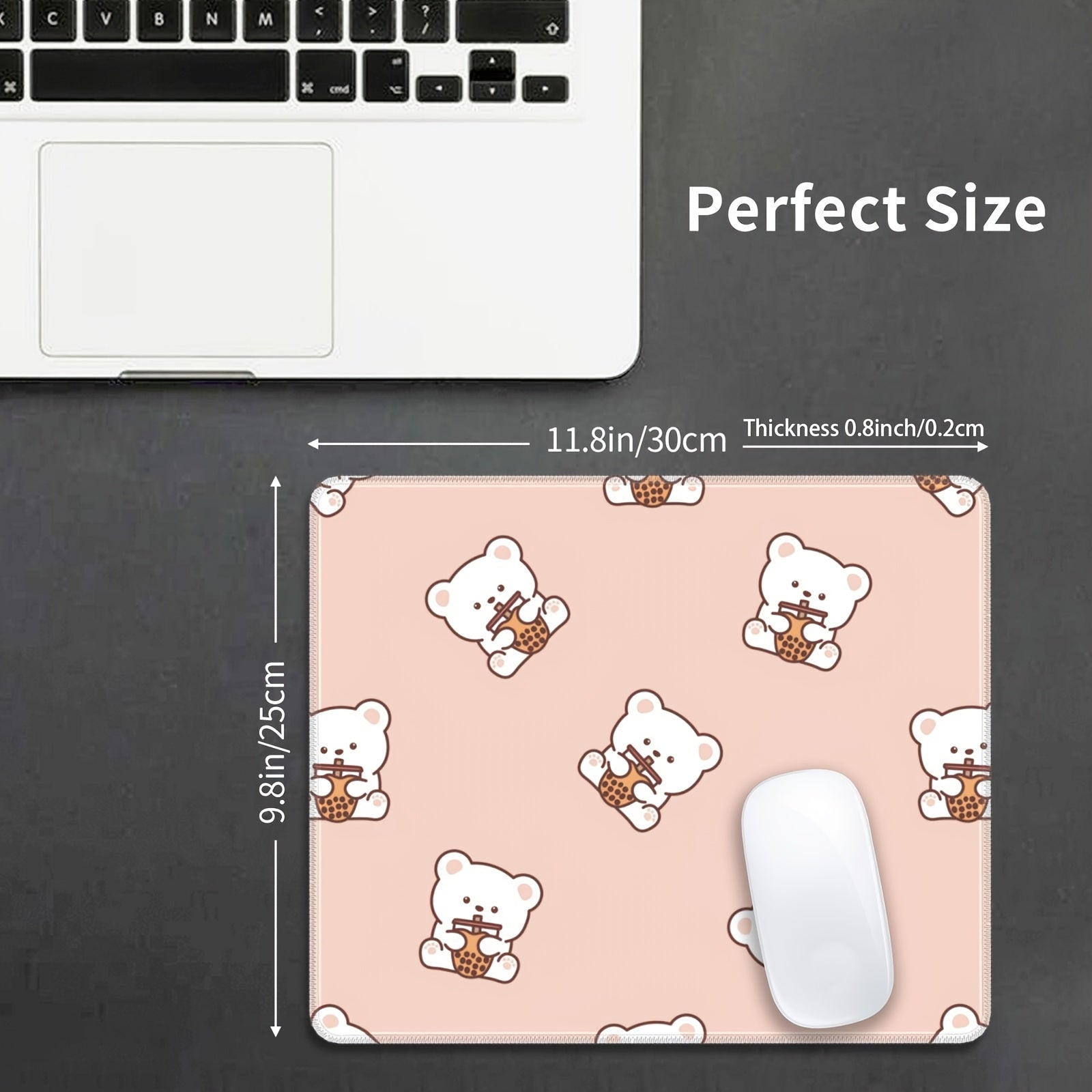Funny Bear Desk Pad Office Mouse Pad Large Small