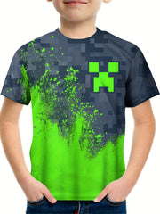 Teens 3D Geo Print Sweatshirt Street Wear Clothes