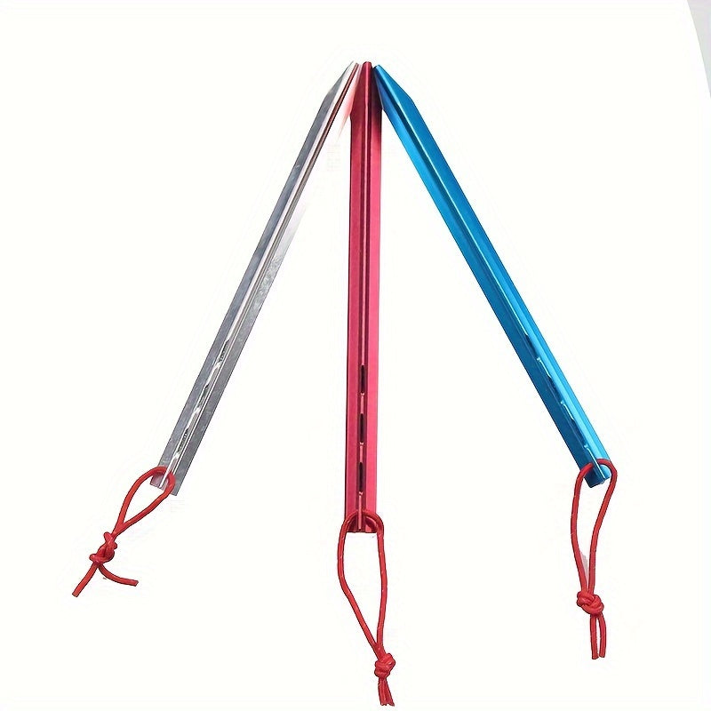 10pcs Aluminum Triangular Ground Nails for Tents