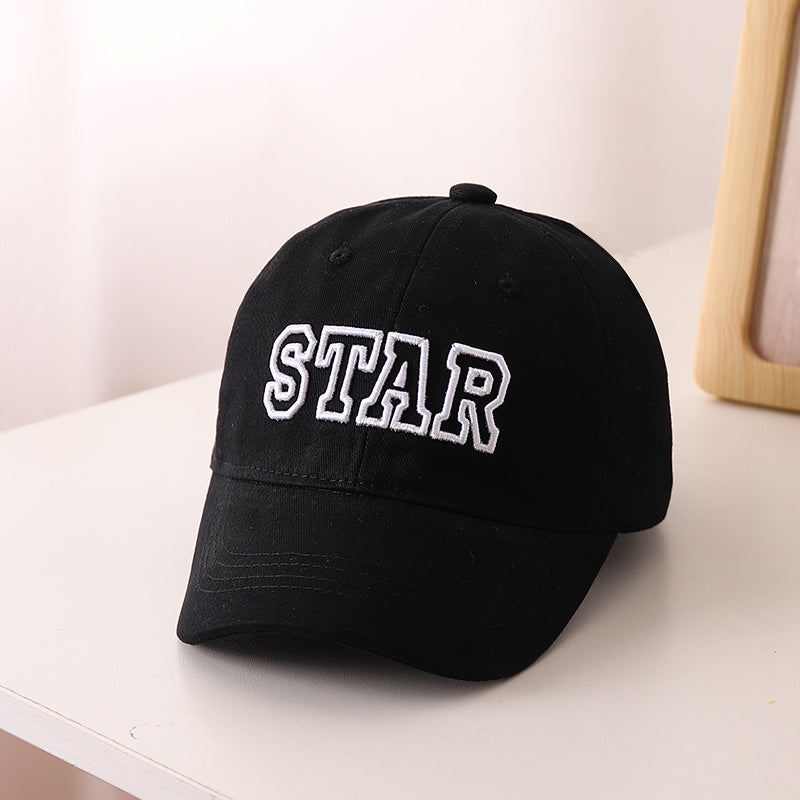 Boys Casual STAR Baseball Cap Embroidery Outdoor Accessory