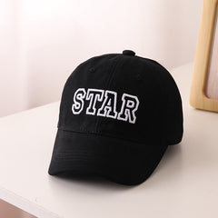 Boys Casual STAR Baseball Cap Embroidery Outdoor Accessory