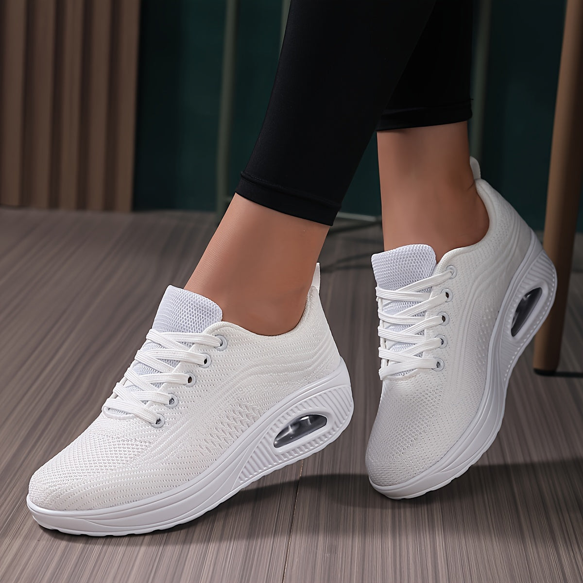 Women's Air Cushion Athletic Sneakers Breathable Walking Shoes