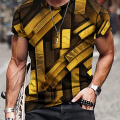 Men's Eye Catching Opulence Graphic T-shirt for Outdoor Activities