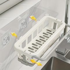 Telescopic Rag Rack Kitchen Storage Rack Wall-mounted Seasoning Rack