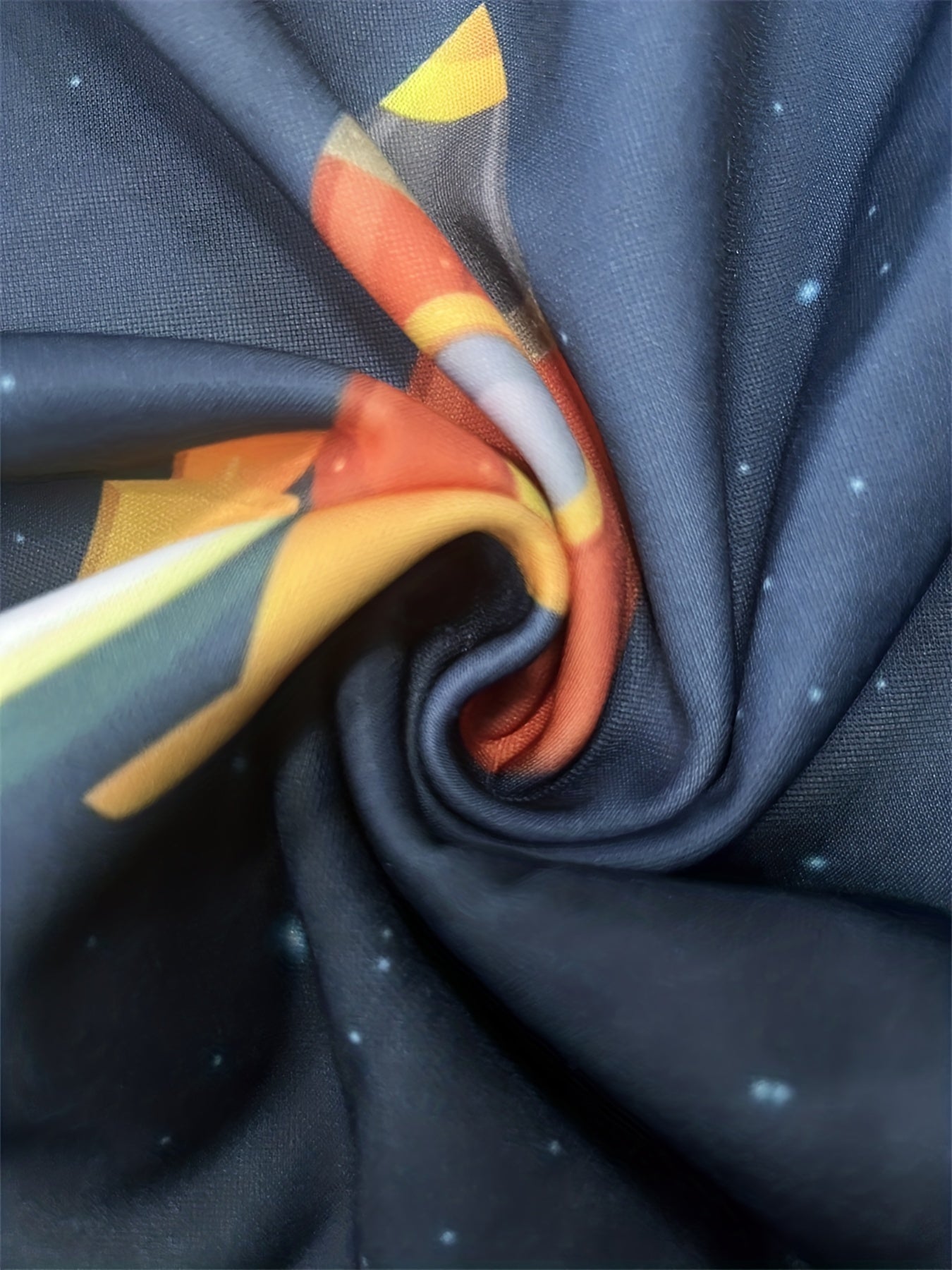 Boy's Galaxy & Rocket Graphic Hoodie Stretch 3D Print Hooded Sweatshirt