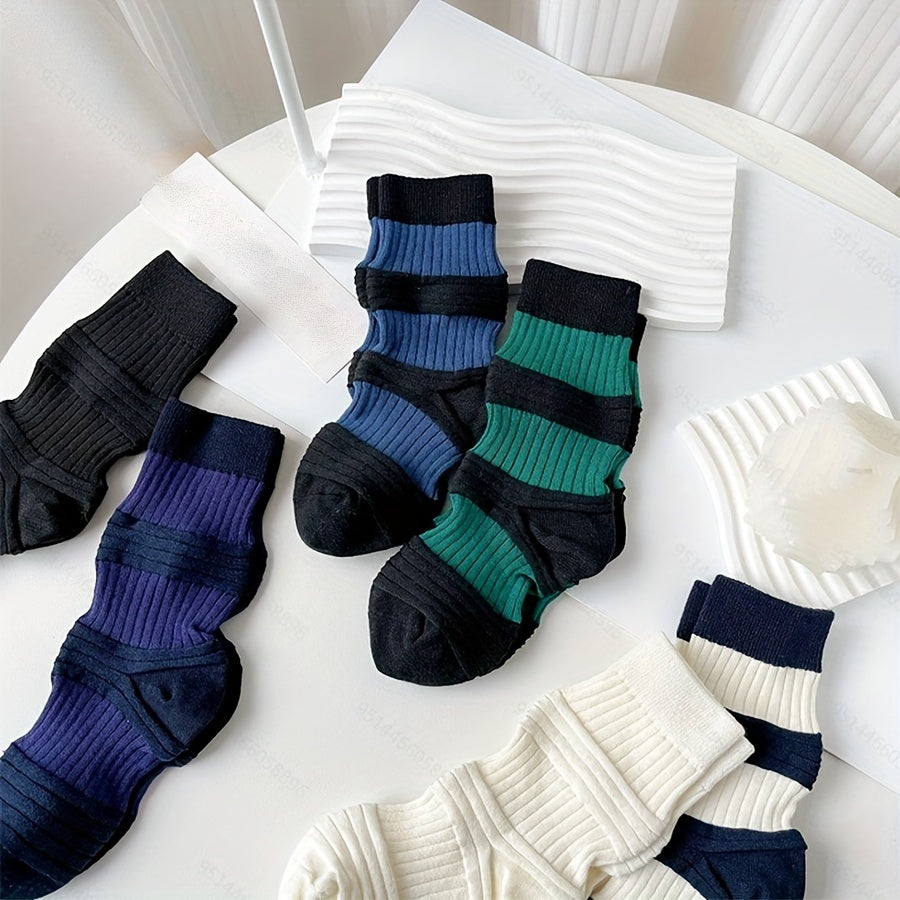 Women's Navy Texture Socks