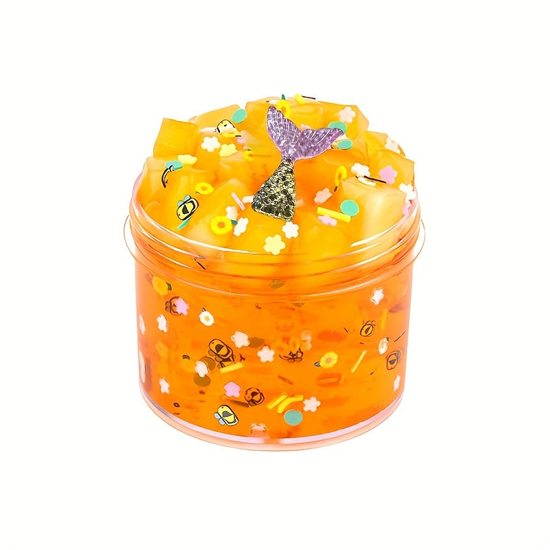 180ml Jelly Cube Slime Kit Girls DIY Sensory Stress Relief Clear Slime