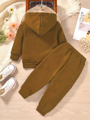Girls Combat Boots Sweatsuit Hoodie & Sweatpants Set