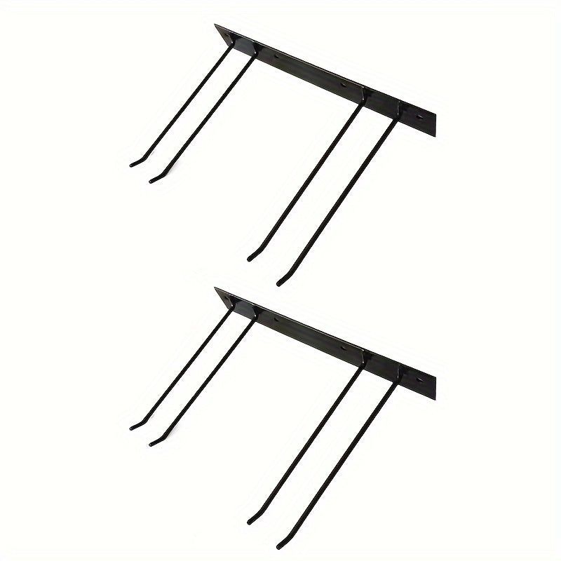 4pcs Metal Wall Hook Rack Storage Garage Garden Tool Heavy Duty Hanging Hold