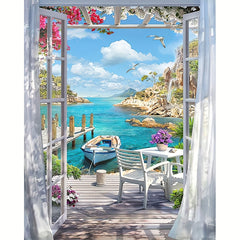 Acrylic Paint By Numbers For Adults with Frame - DIY Painting Kit - 40x50 cm