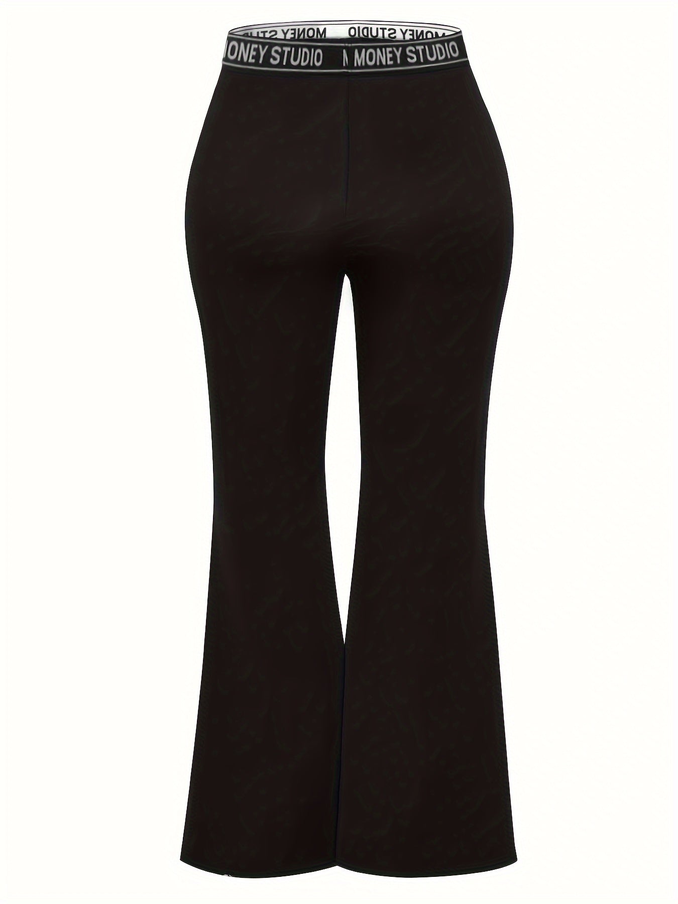 Wide Leg Pants with Letter Tape Detail
