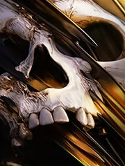 Men's 3D Skull Print T-Shirt Breathable Tee for Summer Outdoor