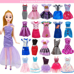 53pcs Doll Clothes and Accessories Set for 11.5 Inch Dolls