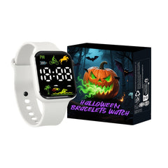 Fashionable Sports PVC Square Electronic Watch Set Gift