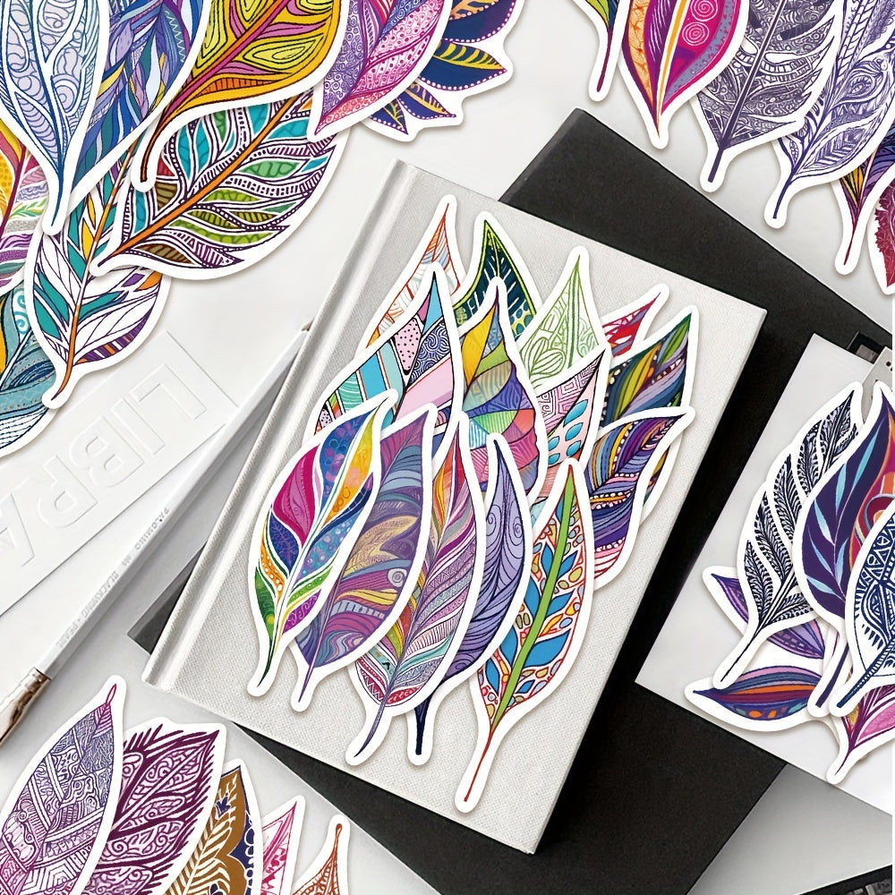 Enamel Leaf Stickers Set - Water Bottles Laptops Luggage Stickers