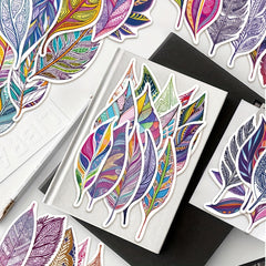 Enamel Leaf Stickers Set - Water Bottles Laptops Luggage Stickers