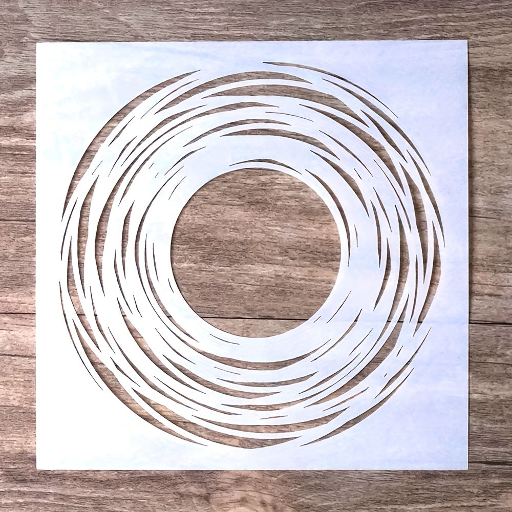 13CM Circle Stencil Template for DIY Crafts Painting on Wood Canvas F