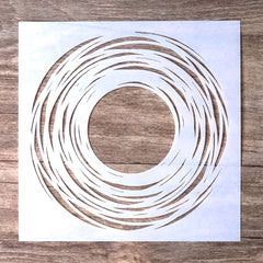 13CM Circle Stencil Template for DIY Crafts Painting on Wood Canvas F