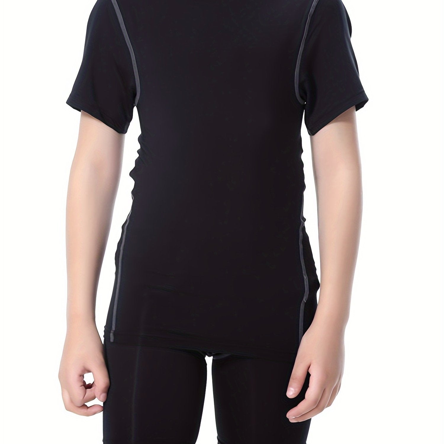 Boy's Sports Quick Dry T-shirt & Shorts Set for Running Basketball